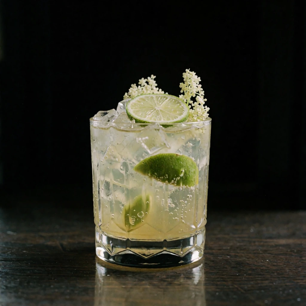 Elderflower Caipirinha